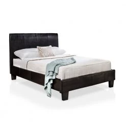 Jurissa 42 in. W Brown Twin Wood Frame Upholstered Platform Bed by Furniture of America 6 Jurissa 42 in. W Brown Twin Wood Frame Upholstered Platform Bed by Furniture of America -Furniture of America Sales Store espresso furniture of america platform beds idf 7007t c3 1000