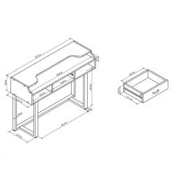 Duffield 47.25 in. Rectangle Espresso 1-Drawer Writing Desk with Open Shelves by Furniture of America -Furniture of America Sales Store espresso furniture of america writing desks ynj 1580c5 76 1000