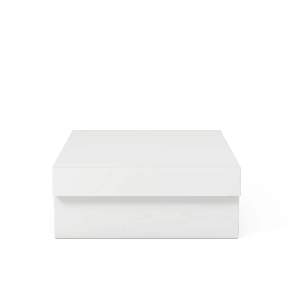 Trakehar Low-Profile Glossy White Nightstand by Furniture of America 6 Trakehar Low-Profile Glossy White Nightstand by Furniture of America - Image 6