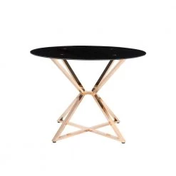 Kapela 41.5 in. Gold and Black Round Dining Table by Furniture of America 8 Kapela 41.5 in. Gold and Black Round Dining Table by Furniture of America -Furniture of America Sales Store gold and black furniture of america kitchen dining tables idf 3140rt c3 1000