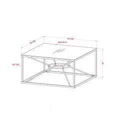 Karrey 35 .78 in. Gold Coating and Clear Square Glass Top Coffee Table by Furniture of America 14 Karrey 35 .78 in. Gold Coating and Clear Square Glass Top Coffee Table by Furniture of America -Furniture of America Sales Store gold coating and clear furniture of america coffee tables idf 4534c 76 1000