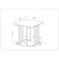 Pasadina 23.63 in. Gold Coating and White Rectangular Faux Marble Top End Table by Furniture of America -Furniture of America Sales Store gold coating and white furniture of america end side tables idf 4564wh e 76 1000