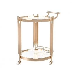 Gabor Gold Bar Cart with Lower Shelf by Furniture of America 7 Gabor Gold Bar Cart with Lower Shelf by Furniture of America -Furniture of America Sales Store gold furniture of america bar carts idf ac237 c3 1000