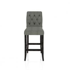 Skien Gray and Antique Black Bar Chairs (Set of 2) by Furniture of America
