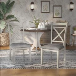 Paramus Gray and Antique White Upholstered Side Chair (Set of 2) by Furniture of America -Furniture of America Sales Store gray and antique white furniture of america dining chairs idf 3163wg sc 1f 1000