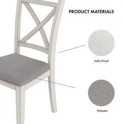 Paramus Gray and Antique White Upholstered Side Chair (Set of 2) by Furniture of America -Furniture of America Sales Store gray and antique white furniture of america dining chairs idf 3163wg sc 77 1000