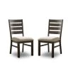 Volney Gray and Beige Side Chairs (Set of 2) by Furniture of America