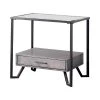 Vihaan Gray and Black End Table by Furniture of America