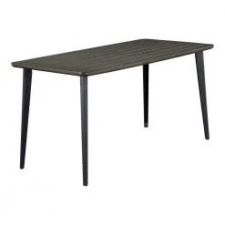 Maganda 60 in. Rectangle Gray and Black Wood Dining Table (Seats 6) by Furniture of America