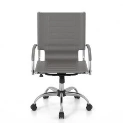 Savin Gray and Chrome Office Chair by Furniture of America