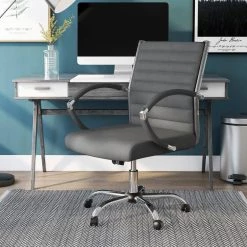 Kiddle Gray Faux Leather Seat Short Office Chair with Non-Adjustable Arm by Furniture of America 17 Kiddle Gray Faux Leather Seat Short Office Chair with Non-Adjustable Arm by Furniture of America -Furniture of America Sales Store gray and chrome furniture of america task chairs idf fc667gy s 31 1000