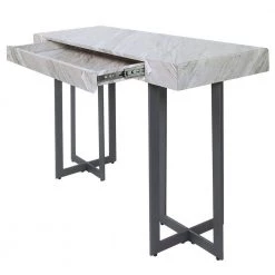 Belaire 47.25 in. Gray and Gun Metal Rectangle Faux Marble Console Table by Furniture of America 16 Belaire 47.25 in. Gray and Gun Metal Rectangle Faux Marble Console Table by Furniture of America -Furniture of America Sales Store gray and gun metal furniture of america console tables idf 4907wh s c3 1000