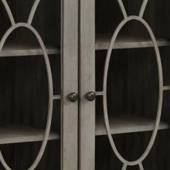 Trayer Gray Accent Cabinet with 3-Shelf by Furniture of America -Furniture of America Sales Store gray furniture of america accent cabinets idf ac271 44 1000