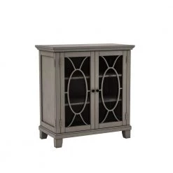Trayer Gray Accent Cabinet with 3-Shelf by Furniture of America -Furniture of America Sales Store gray furniture of america accent cabinets idf ac271 77 1000