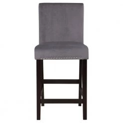 Steffingham Gray Solid Back Counter Height Stools (Set of 2) by Furniture of America -Furniture of America Sales Store gray furniture of america bar stools idf 3457gy pc c3 1000