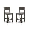 Summerland Gray Counter Height Chairs (Set of 2) by Furniture of America