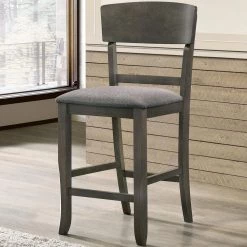 Summerland Gray Counter Height Chairs (Set of 2) by Furniture of America -Furniture of America Sales Store gray furniture of america bar stools idf 3733gy pc c3 1000