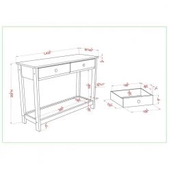 Mingden 42.38 in. Gray Rectangle Wood Top Console Table by Furniture of America -Furniture of America Sales Store gray furniture of america console tables idf 4276s 76 1000
