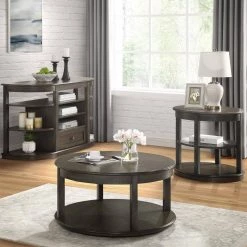 Mengala 48 in. Gray Half-Circle Wood Top Console Table by Furniture of America 11 Mengala 48 in. Gray Half-Circle Wood Top Console Table by Furniture of America -Furniture of America Sales Store gray furniture of america console tables idf 4277s 31 1000