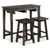 Reggish 3-Piece Gray Counter Dining Table Set by Furniture of America