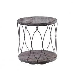 Octavia Gray 1-Shelf End Table by Furniture of America