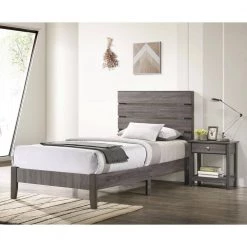 Mingden 21.13 in. Gray Rectangle Wood Top End Table by Furniture of America -Furniture of America Sales Store gray furniture of america end side tables idf 4276e fa 1000