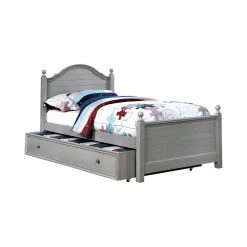 Cadoc Gray Wood Twin Bed by Furniture of America -Furniture of America Sales Store gray furniture of america kids beds idf 7158gy t 4f 1000