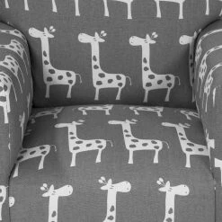 Patzi Gray Upholstered Kids Rocking Chair by Furniture of America -Furniture of America Sales Store gray furniture of america kids chairs idf am1105 1f 1000