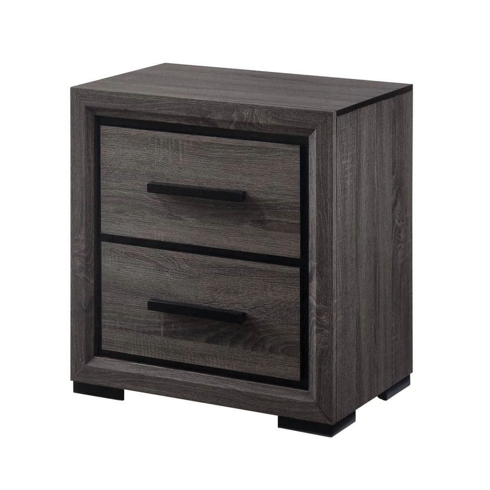 Baxley 2-Drawer Gray Nightstand by Furniture of America 1 Baxley 2-Drawer Gray Nightstand by Furniture of America