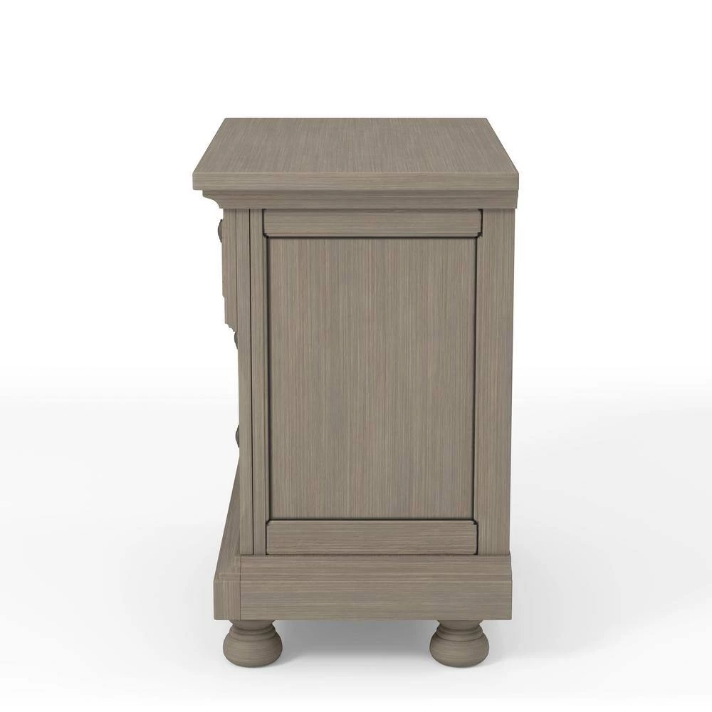 Kapriella 3-Drawer Gray Nightstand by Furniture of America 4 Kapriella 3-Drawer Gray Nightstand by Furniture of America - Image 4