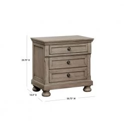 Kapriella 3-Drawer Gray Nightstand by Furniture of America 11 Kapriella 3-Drawer Gray Nightstand by Furniture of America -Furniture of America Sales Store gray furniture of america nightstands idf 7568n 40 1000