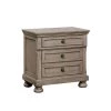 Kapriella 3-Drawer Gray Nightstand by Furniture of America