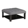 Wadesboro Gray Button Tufted One Shelf Ottoman by Furniture of America