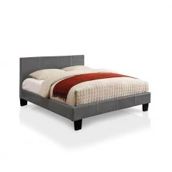 Zenna 63.25 in. W Gray Queen Wood Frame Platform Bed by Furniture of America