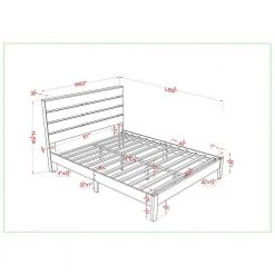 Brego Gray Queen Platform Bed by Furniture of America -Furniture of America Sales Store gray furniture of america platform beds idf 7176q 76 1000