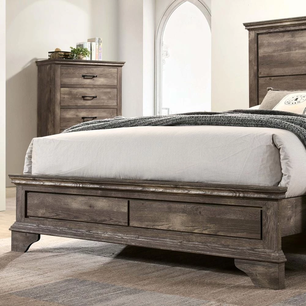 Ragena Gray Wood King Platform Bed by Furniture of America 5 Ragena Gray Wood King Platform Bed by Furniture of America - Image 5