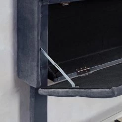 Lankley Gray Wood Frame Queen Platform Bed with USB port by Furniture of America -Furniture of America Sales Store gray furniture of america platform beds idf 7254gy q 1d 1000