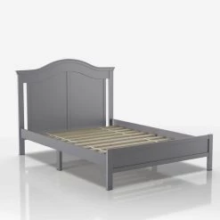 Leisa Gray Full Bed with Wood Slats by Furniture of America