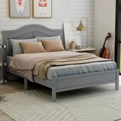 Leisa Gray Full Bed with Wood Slats by Furniture of America 13 Leisa Gray Full Bed with Wood Slats by Furniture of America -Furniture of America Sales Store gray furniture of america platform beds nfa 1962c16 fa 1000