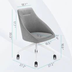 Isla Gray Fabric Upholstered Swivel Task Chair by Furniture of America 10 Isla Gray Fabric Upholstered Swivel Task Chair by Furniture of America -Furniture of America Sales Store gray furniture of america task chairs idf 603916 4f 1000