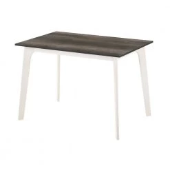 Miley 5-Piece Gray and White Dining Set with Bench by Furniture of America -Furniture of America Sales Store gray white furniture of america dining room sets idf 3714gy t bn 5pk 4f 1000