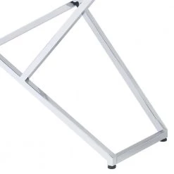 Doherty 60 in. White and Chrome High Gloss Plated Rectangle Wood Top Console Table by Furniture of America 8 Doherty 60 in. White and Chrome High Gloss Plated Rectangle Wood Top Console Table by Furniture of America -Furniture of America Sales Store high gloss white and chrome furniture of america console tables idf 4552s 1f 1000