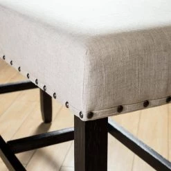 Anthus Ivory and Black Padded Counter Height Bench (25 in. H x 44 in. W x 16 in. D) by Furniture of America 11 Anthus Ivory and Black Padded Counter Height Bench (25 in. H x 44 in. W x 16 in. D) by Furniture of America -Furniture of America Sales Store ivory and black furniture of america bedroom benches idf 3324bk pbn 44 1000