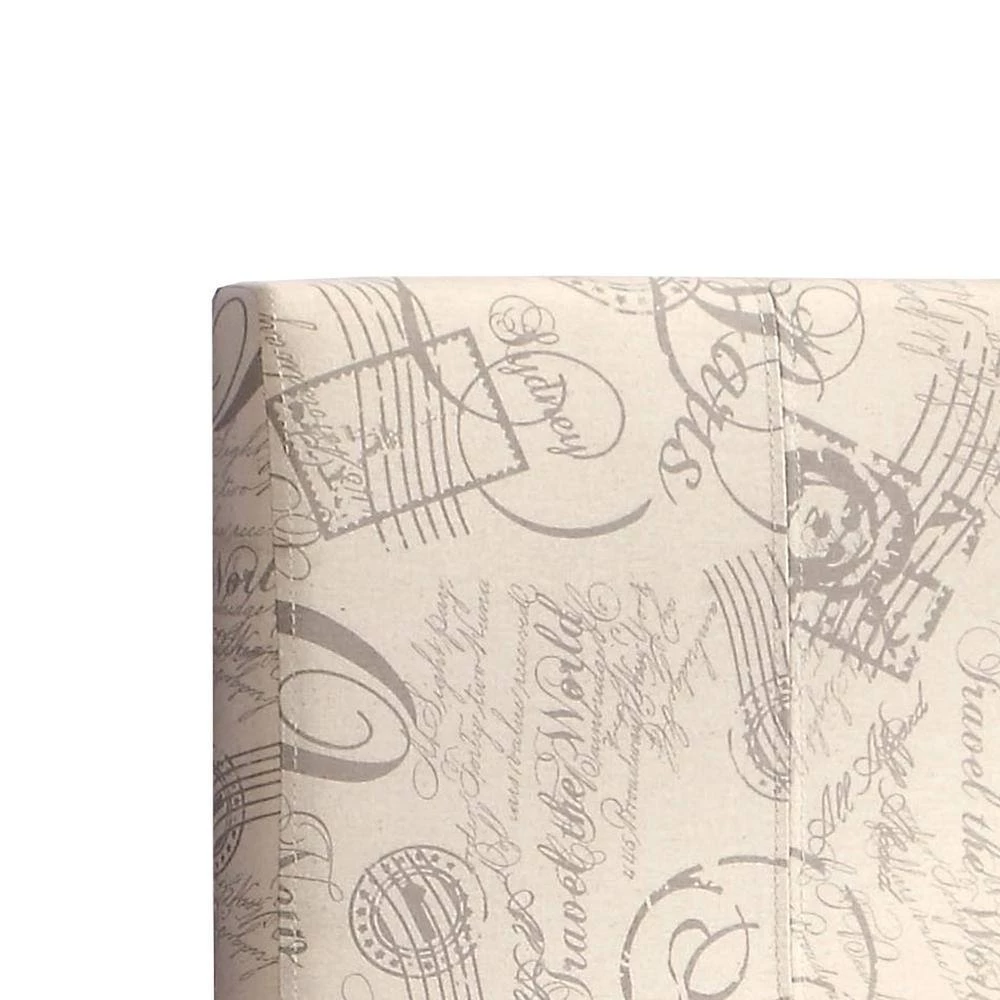 Fauny Ivory Script Twin Headboard by Furniture of America 3 Fauny Ivory Script Twin Headboard by Furniture of America - Image 3