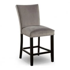 Southwind Black and Light Gray Counter Height Chairs (Set of 2) by Furniture of America 13 Southwind Black and Light Gray Counter Height Chairs (Set of 2) by Furniture of America -Furniture of America Sales Store light gray and black furniture of america bar stools idf 3744gy pc 31 1000