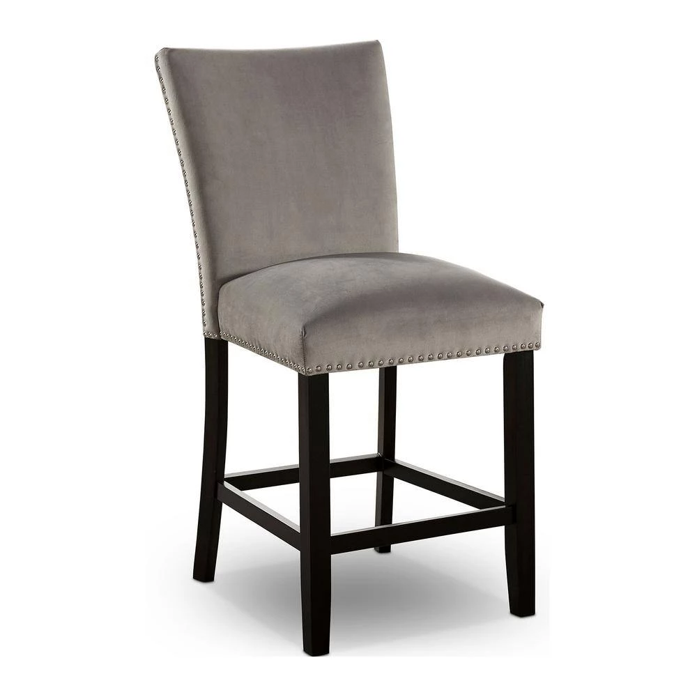 Southwind Black and Light Gray Counter Height Chairs (Set of 2) by Furniture of America 7 Southwind Black and Light Gray Counter Height Chairs (Set of 2) by Furniture of America - Image 7