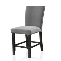 Southwind Black and Light Gray Counter Height Chairs (Set of 2) by Furniture of America 10 Southwind Black and Light Gray Counter Height Chairs (Set of 2) by Furniture of America -Furniture of America Sales Store light gray and black furniture of america bar stools idf 3744gy pc 4f 1000