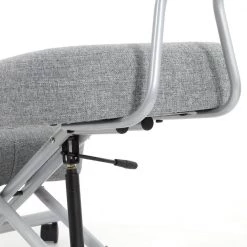 Kipler Light Gray Fabric Ergonomic Kneeling Chair by Furniture of America -Furniture of America Sales Store light gray furniture of america ergonomic chairs idf 6101 lg fa 1000
