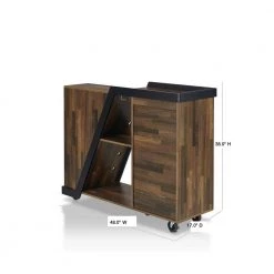 Ando 5-Bottle Light Hickory Mobile Wine Cabinet by Furniture of America 11 Ando 5-Bottle Light Hickory Mobile Wine Cabinet by Furniture of America -Furniture of America Sales Store light hickory furniture of america bar cabinets ynj 18718c31 40 1000