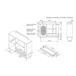 Bright Creek Light Hickory Buffet with 2 Shelves by Furniture of America 14 Bright Creek Light Hickory Buffet with 2 Shelves by Furniture of America -Furniture of America Sales Store light hickory furniture of america sideboards buffet tables ynj 2071c31 76 1000